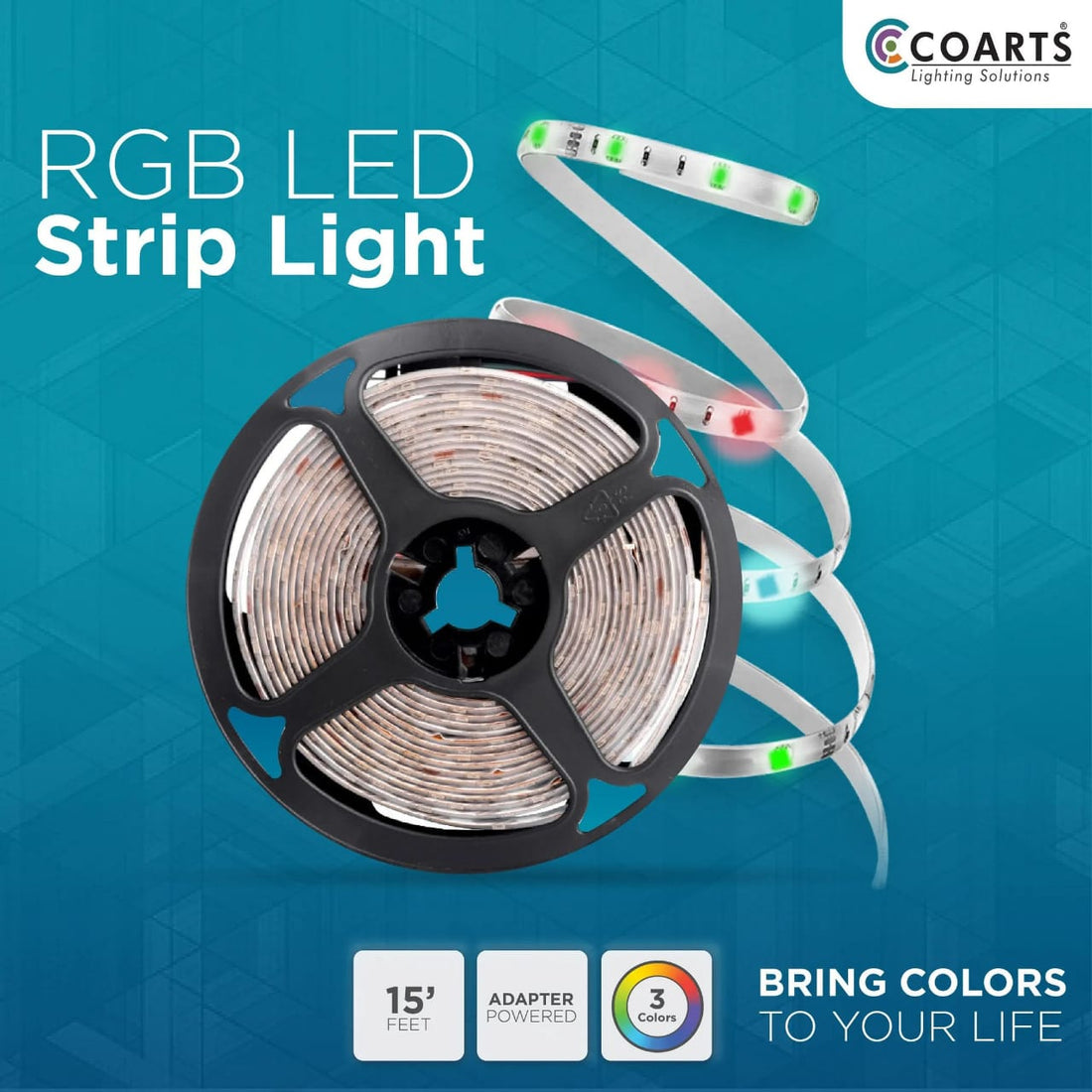 RGB LED Strip Light 16FT | Color Changing Light Strip with Remote & App Control for Room, TV, Party & Home Decoration