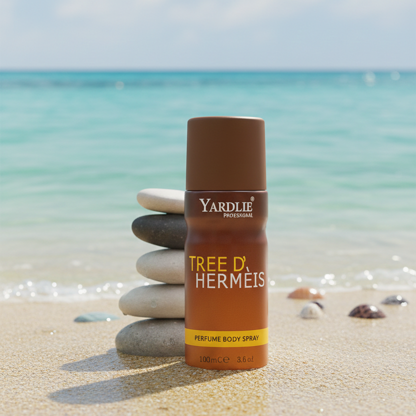 Yardlie Professional TREE D' HERMEIS Perfume Body Spray (150ml): Earthy, Woody, and Elegant Aromatic Deodorant for Men.