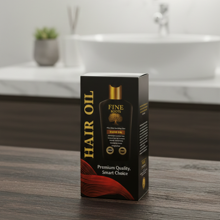 Fine Roots Hair Oil Providing Gentle Care Nourishing Formula Strengthening Healthy Scalp Support And Everyday Use - 120ML